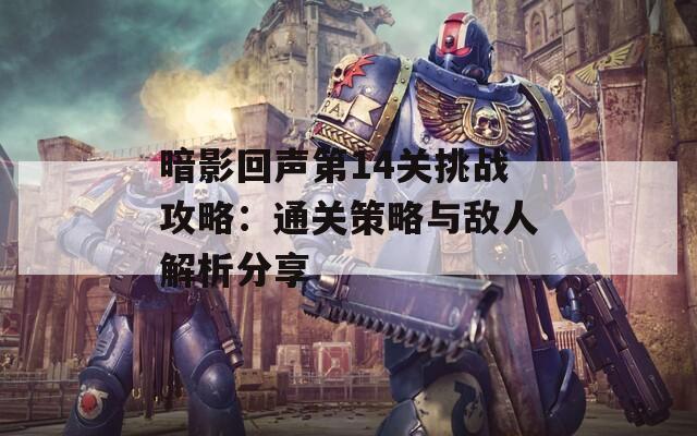 暗影回声第14关挑战攻略：通关策略与敌人解析分享