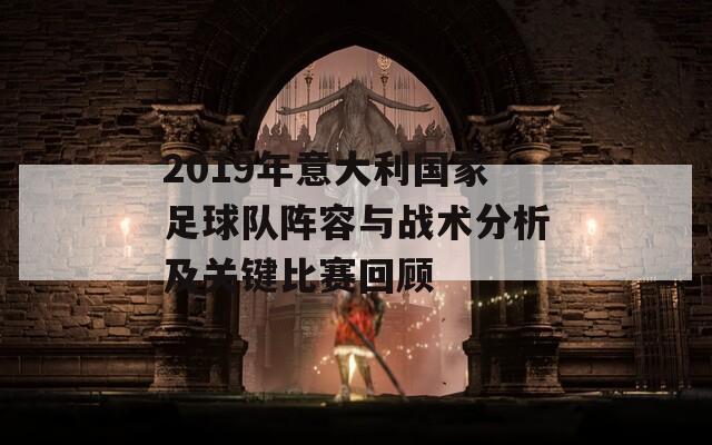 2019年意大利国家足球队阵容与战术分析及关键比赛回顾