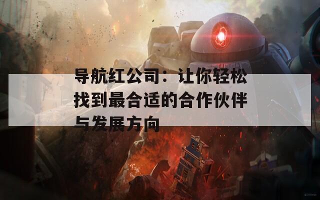 导航红公司：让你轻松找到最合适的合作伙伴与发展方向