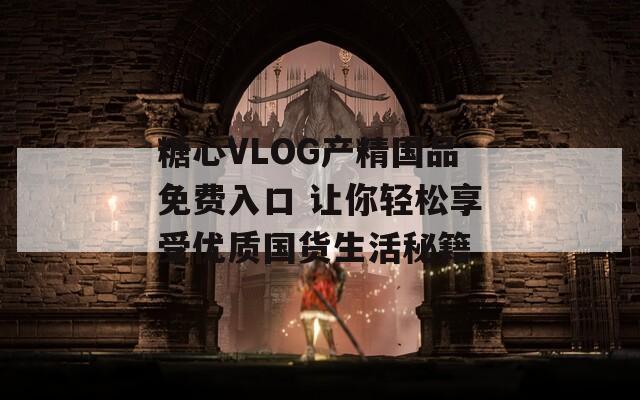 糖心VLOG产精国品免费入口 让你轻松享受优质国货生活秘籍