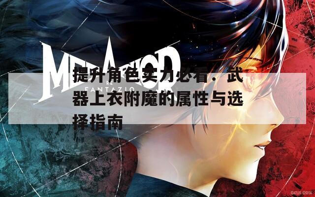 提升角色实力必看：武器上衣附魔的属性与选择指南