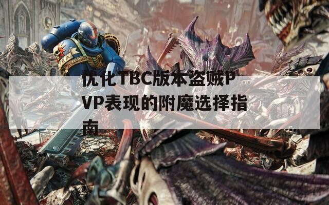 优化TBC版本盗贼PVP表现的附魔选择指南