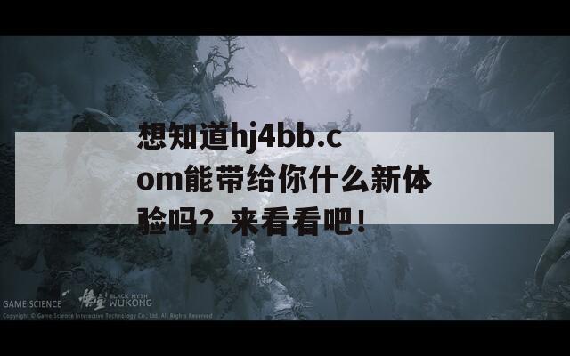 想知道hj4bb.com能带给你什么新体验吗？来看看吧！