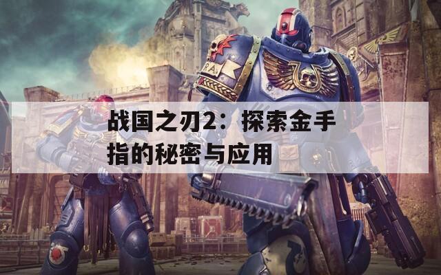 战国之刃2：探索金手指的秘密与应用