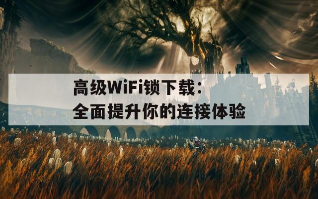 高级WiFi锁下载：全面提升你的连接体验