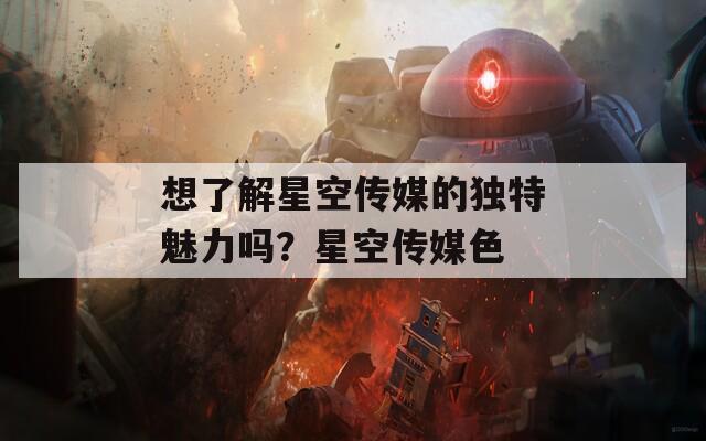 想了解星空传媒的独特魅力吗？星空传媒色